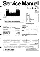 Technics - SECH-530 - Service manual 